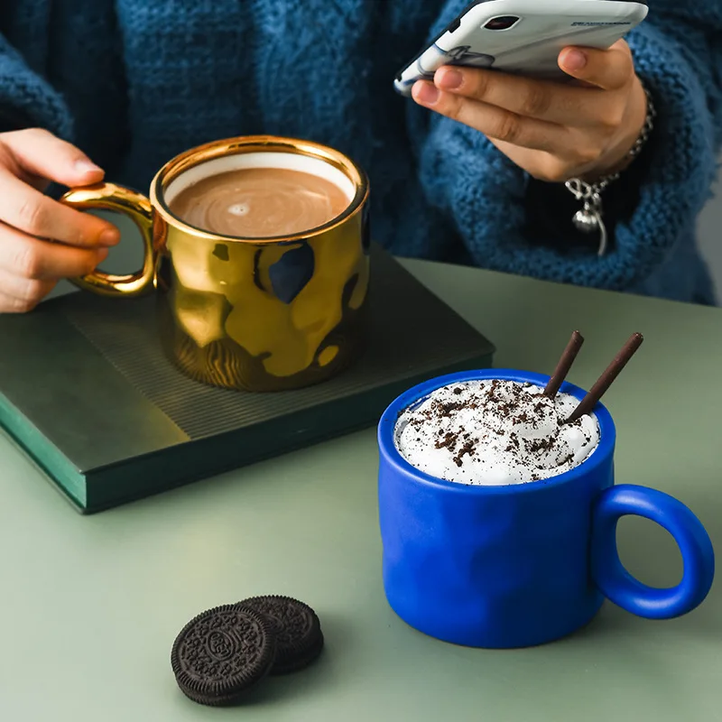 

Exquisite Ceramic Coffee Cup English Afternoon Tea Tea Set Porcelain Latte Cappuccino Cup Home Couple Breakfast Milk Cup Gifts