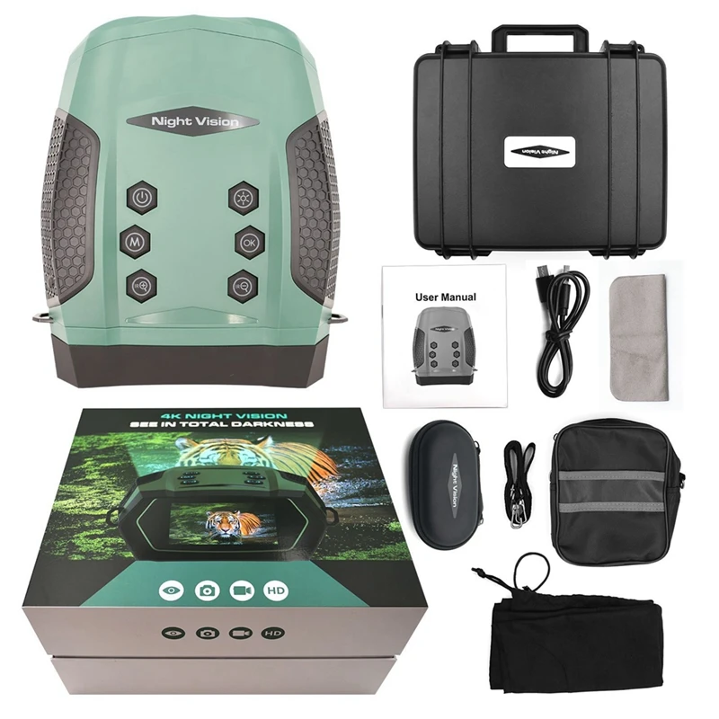 

Low-Light-Level Full-Color Night Vision Device 4K Ultra-High Definition All-Black Infrared Telescope Binocular