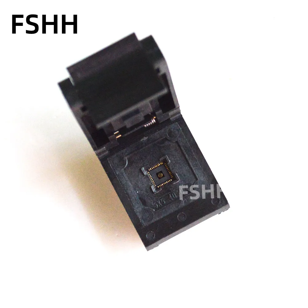 FSHH QFN40 WSON40 DFN40 MLF40 test socket  Pitch=0.4mm Size=5x5mm enlarge
