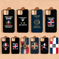 dominican republic flag phone case for iphone 11 12 13 mini pro max 8 7 6 6s plus x 5 se 2020 xr xs case shell