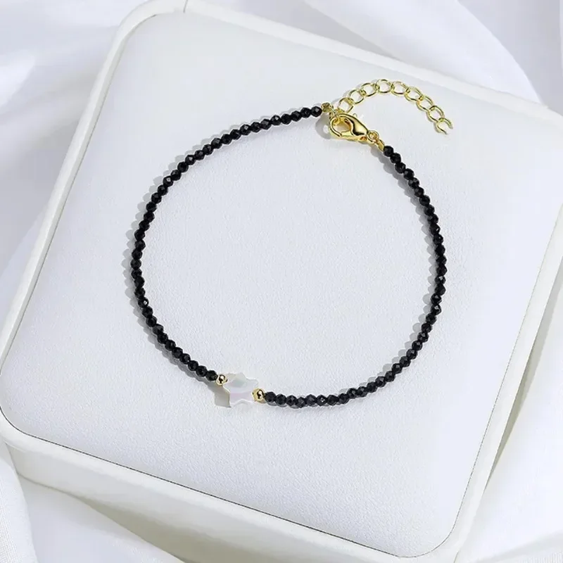 Милая натуральная раковина кошка голова Сердце Звезда цилиндрический браслет из