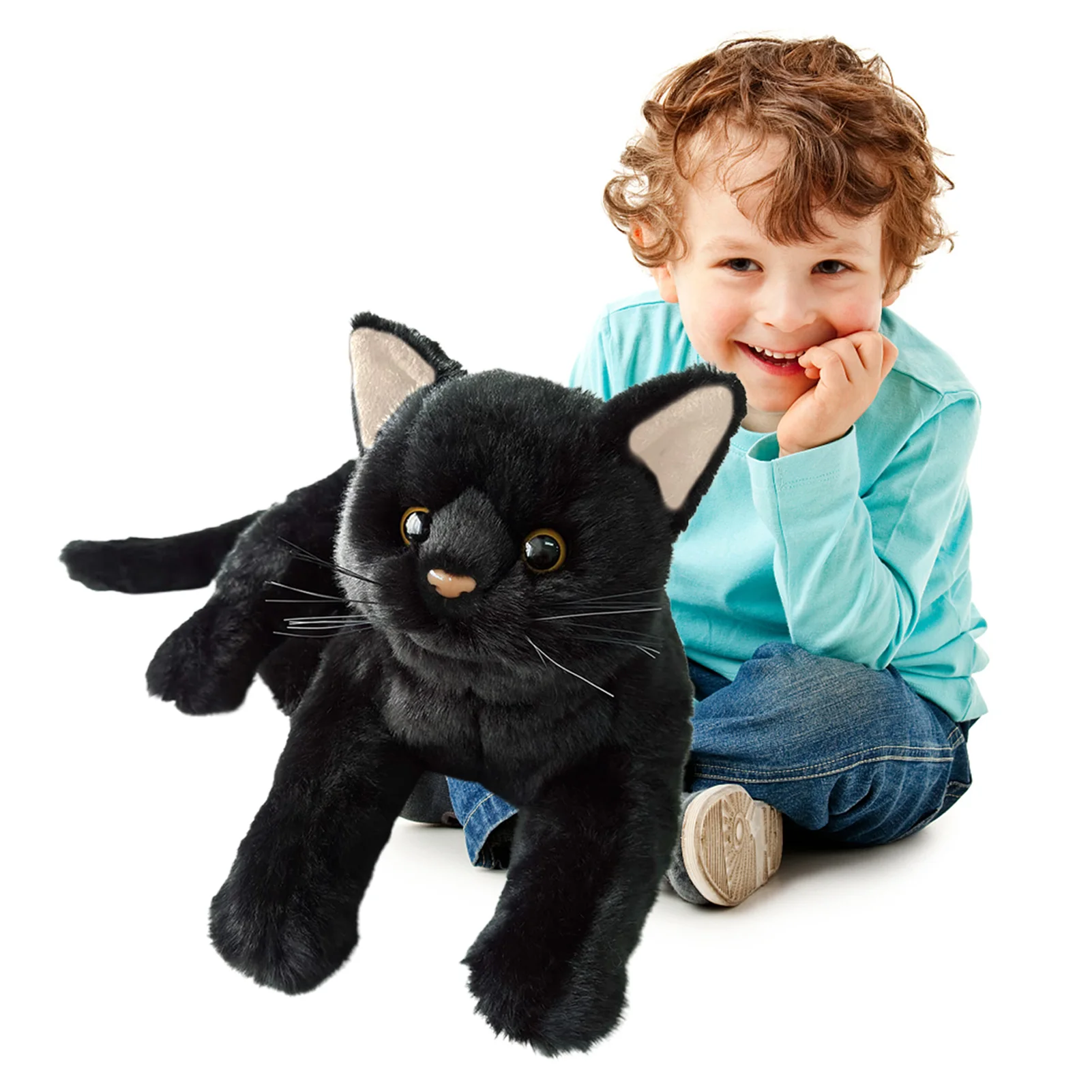 

Cat Plush Toy Soft Plush Snuggle Toy Cute Kitten Plush Toy Comfort Plush Toy Soft Cat Plush Sleeping Pillow For Kids And Adults