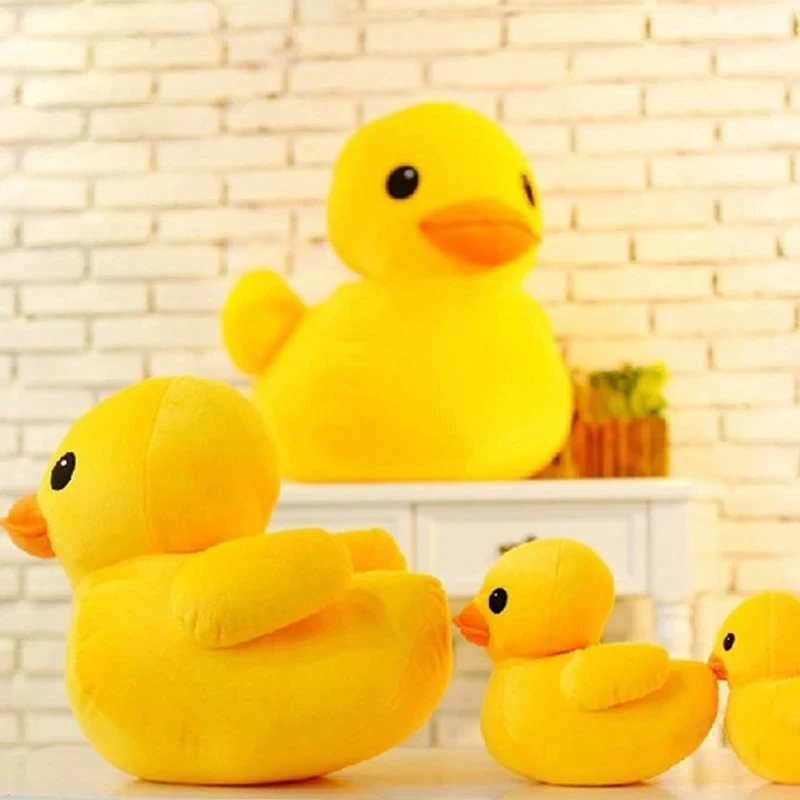 

12/20cm Kawaii Big Yellow Duck Mini Plush Dolls Toy Cute Soft Cartoon Stuffed Animal Toys Birthday Gifts for Children Kids Baby