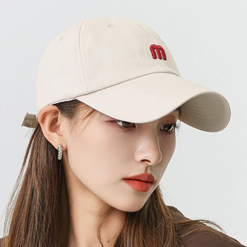 Embroidered M Adult Couples Baseball Cap Outdoor Sports Adjustable Breathable Duck Tongue Hat Women's Cap L 58-62CM images - 6