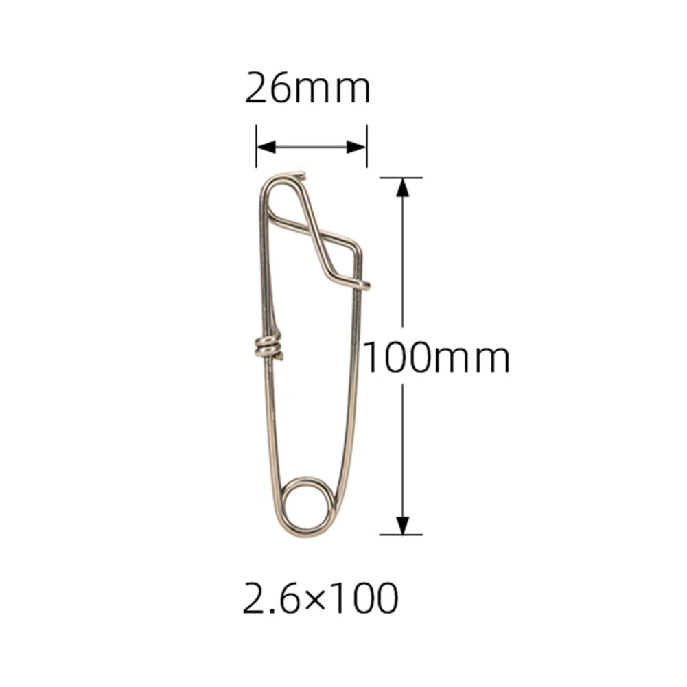 

LongLine Clips Fishing Snap Swivels Fishing Accessory Replacement Silver