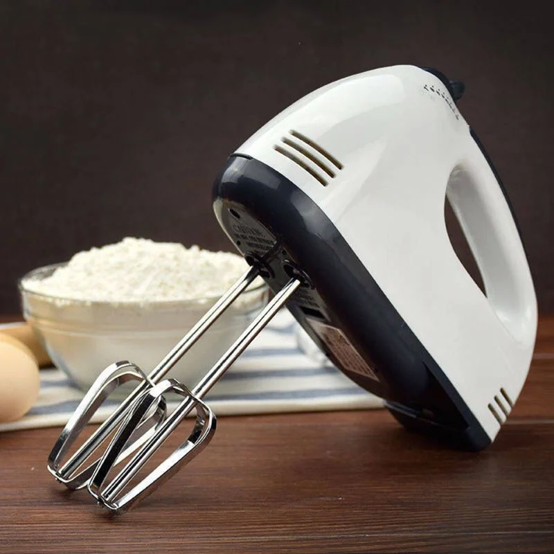 

Multifunctional Mini 7 Speed Electric Handheld Held Egg Beater Breaker Automatic Cream Food Cake Baking Dough Mixer