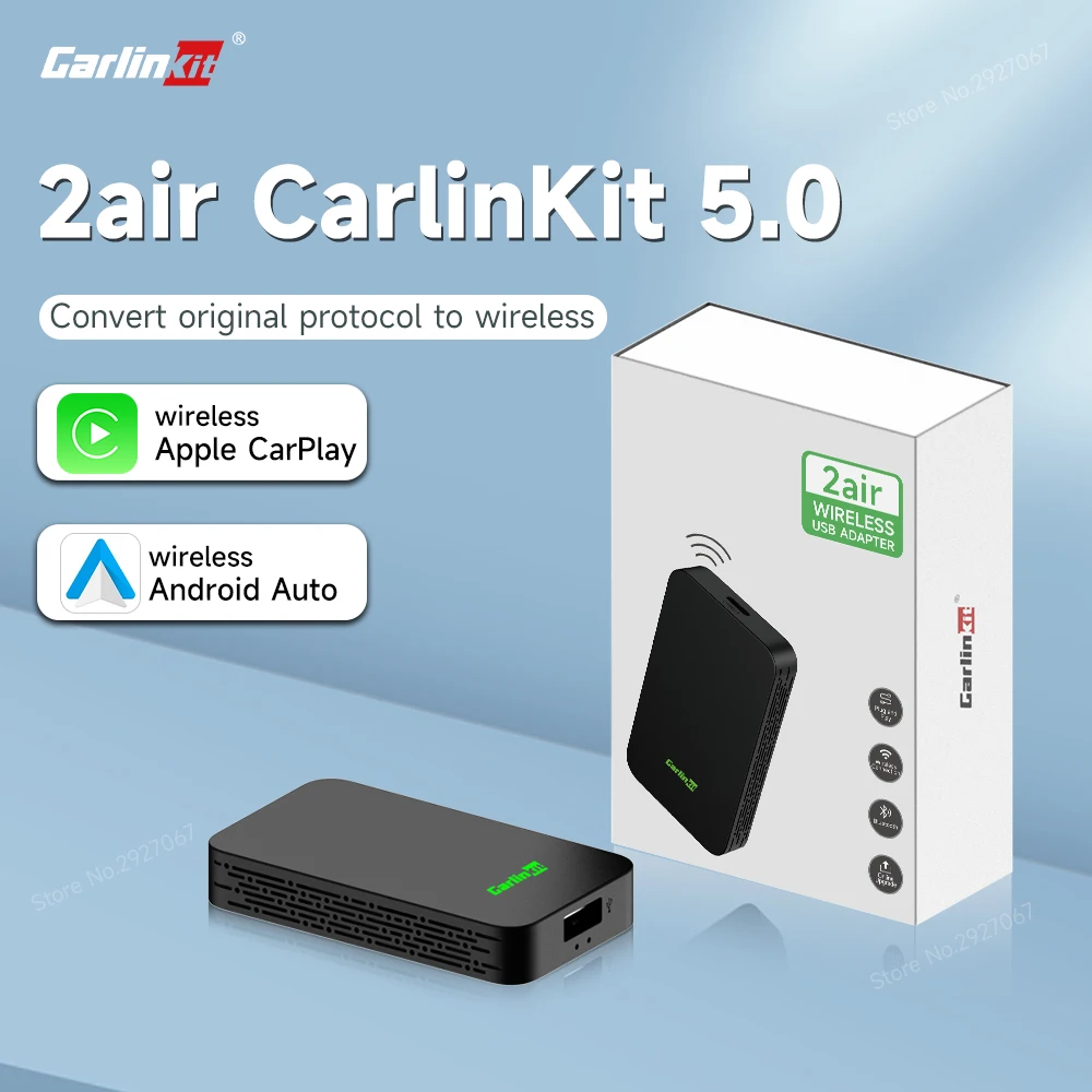 2air CarlinKit 5,0 Apple CarPlay Android автомобильный беспроводной адаптер для Mazda Chevrolet Volvo Ford Toyota Porsche Haval Lexus Renault