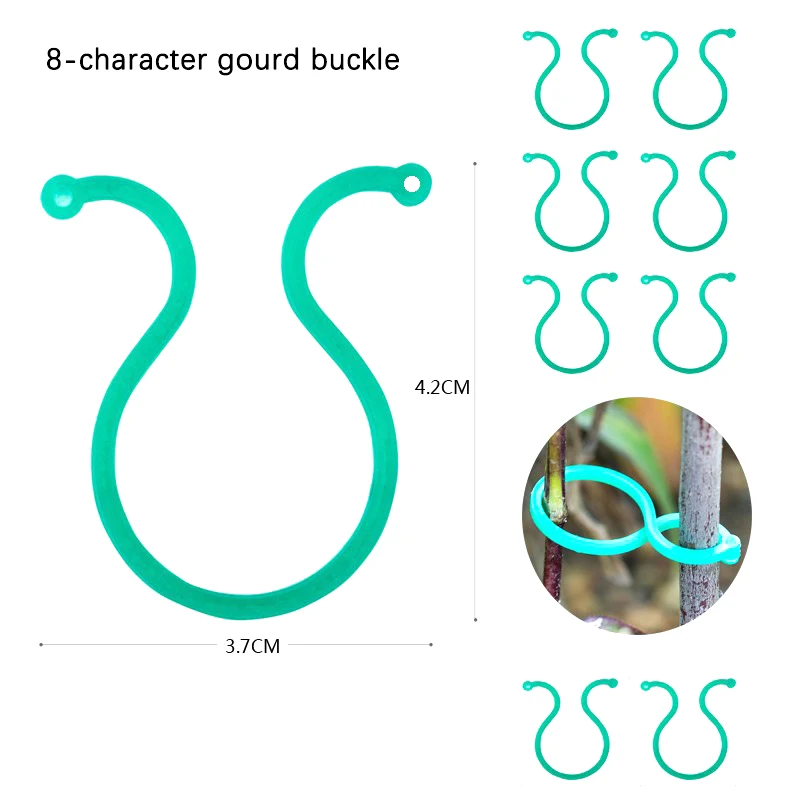 

20PCS Green Plant Garden Clips Butterfly Buckle Planting Support Gripper For Flower Vine Vegetable Lever Loop Clamp Holding Stem