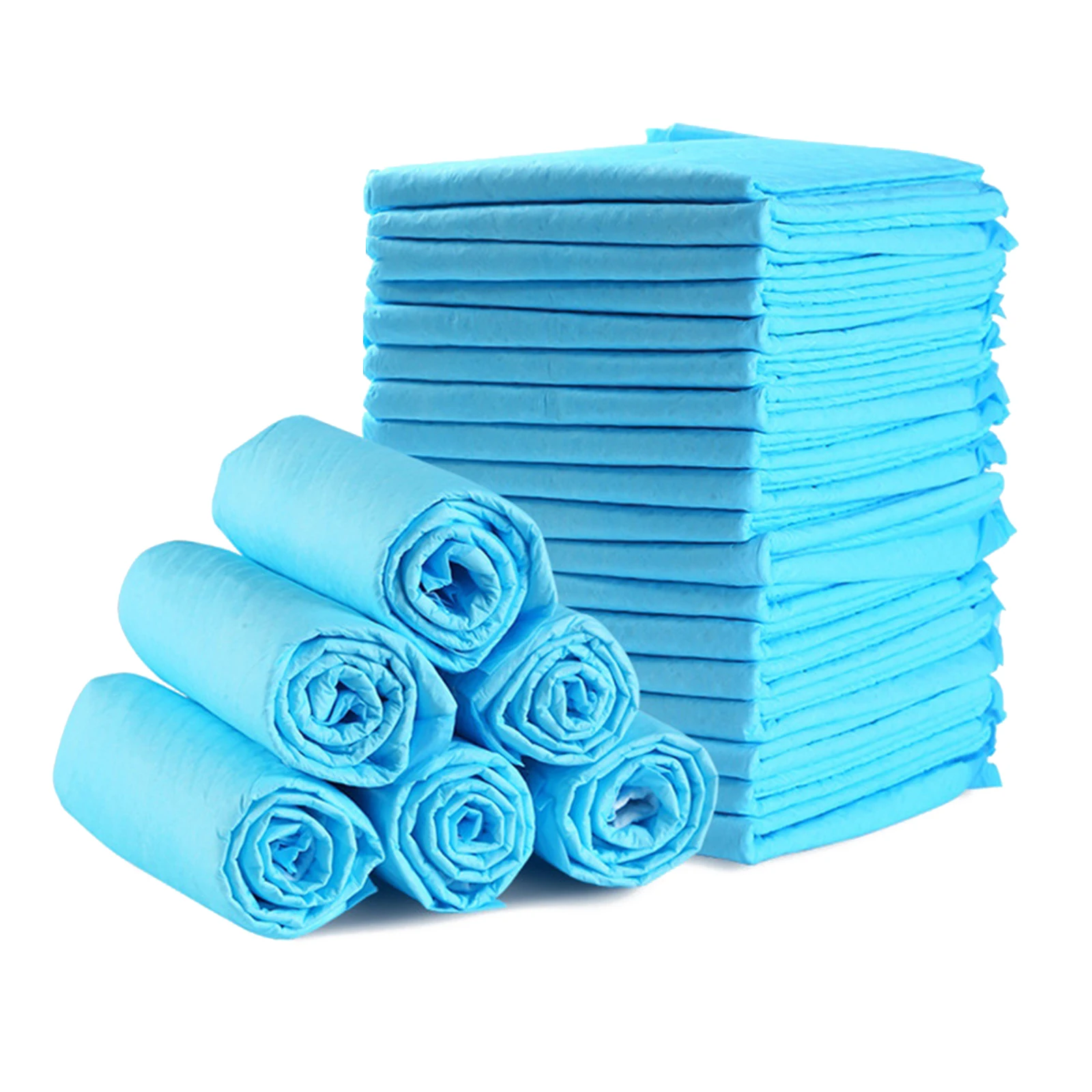 50Pcs Super Absorbent Pet Diaper Dog Training Pee Pads Disposable Urine Nappy Mat For Cats Diapers Cage Supplies |