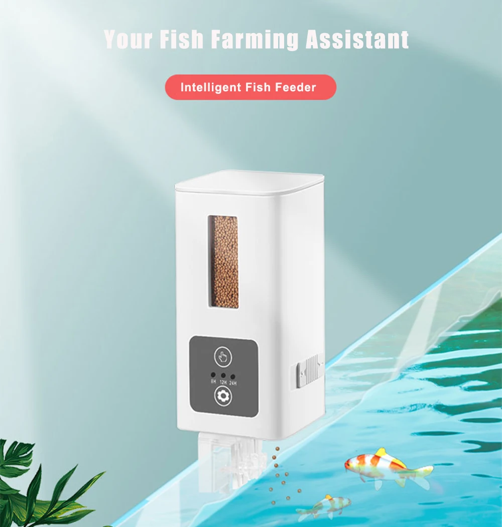 

Aquarium Automatic Feeder Fish Tank Goldfish Feeding Intelligent Timing Raising Turtle Artifact Fish Food Dispenser