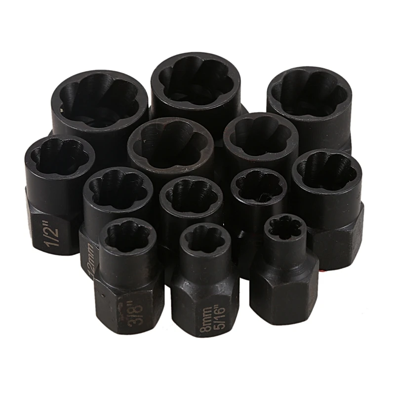 Акция! 13 шт. Съемник поврежденных гаек и болтов шпилек набор гнезд (9-19 мм) |