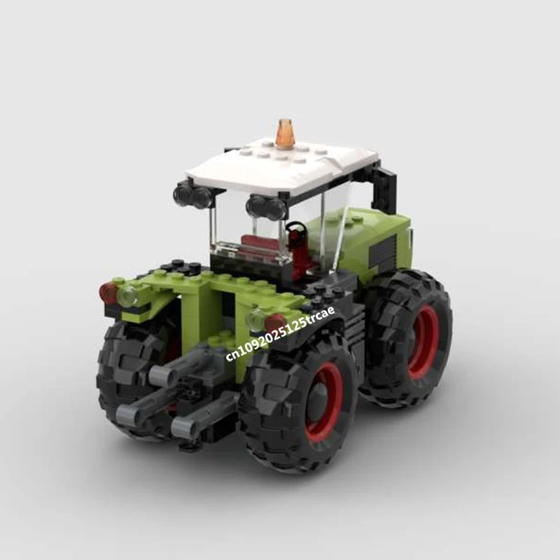 Новинка 210 шт. Moc Claas Xerion 4500 модель трактора с прицепом креативные идеи сделай сам