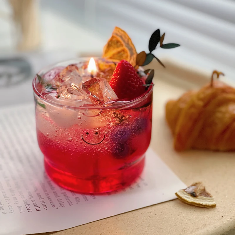 Клубничный лимонад свеча напиток декоративные свечи для дома в стеклянных