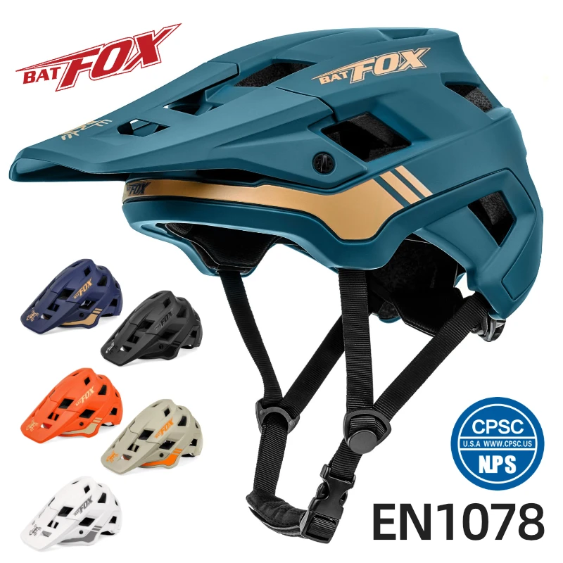 

batfox Helmet cycling mtb bicycle helmet for Men capacete ciclismo Ultralight Mountain Road Bike safety helmet casco ciclismo