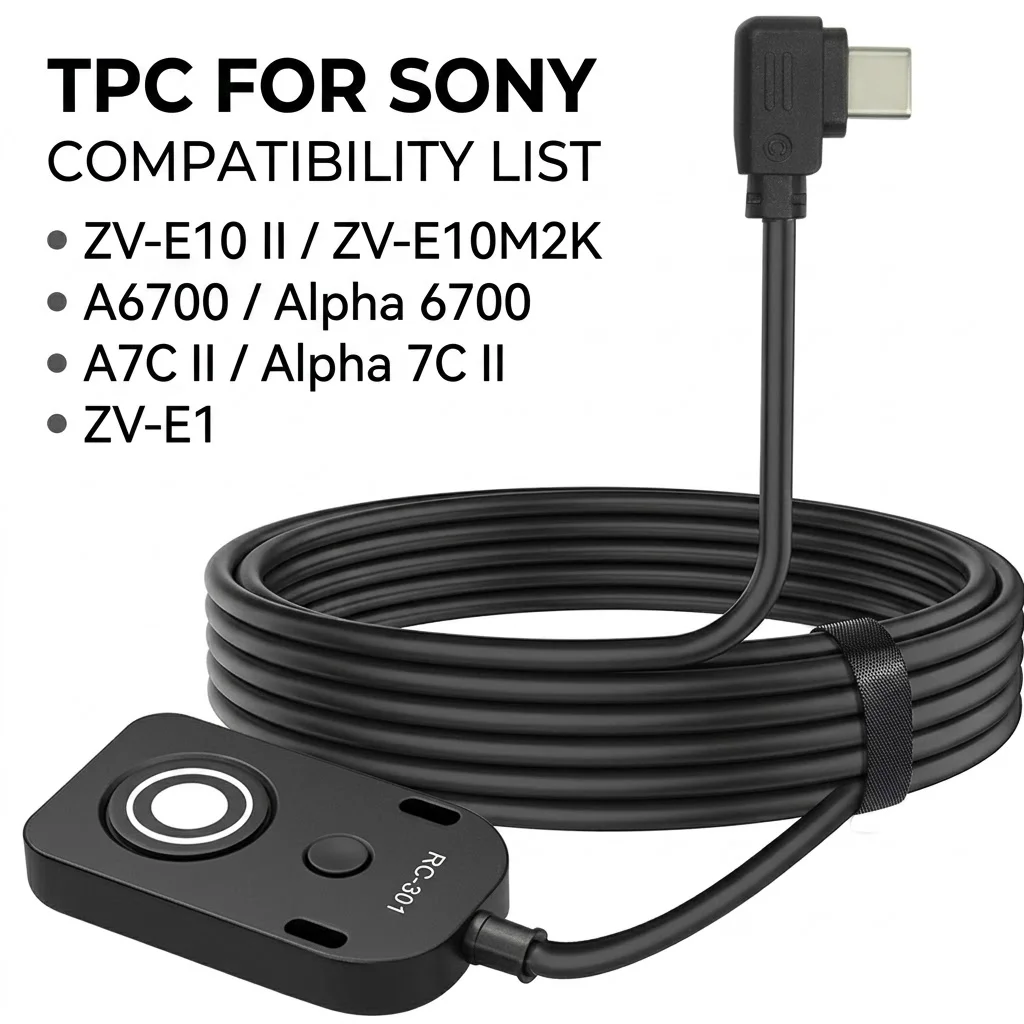 Фото dieyitu RC301-type c для Sony A7C II кабель затвора A6700/ZV-E1/ZV-E10 II аксессуары для камеры кабель дистанционного управления №1