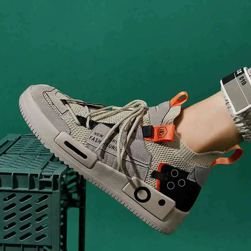 Кроссовки Shose мужские кожаные повседневная обувь для тенниса увеличивающие рост