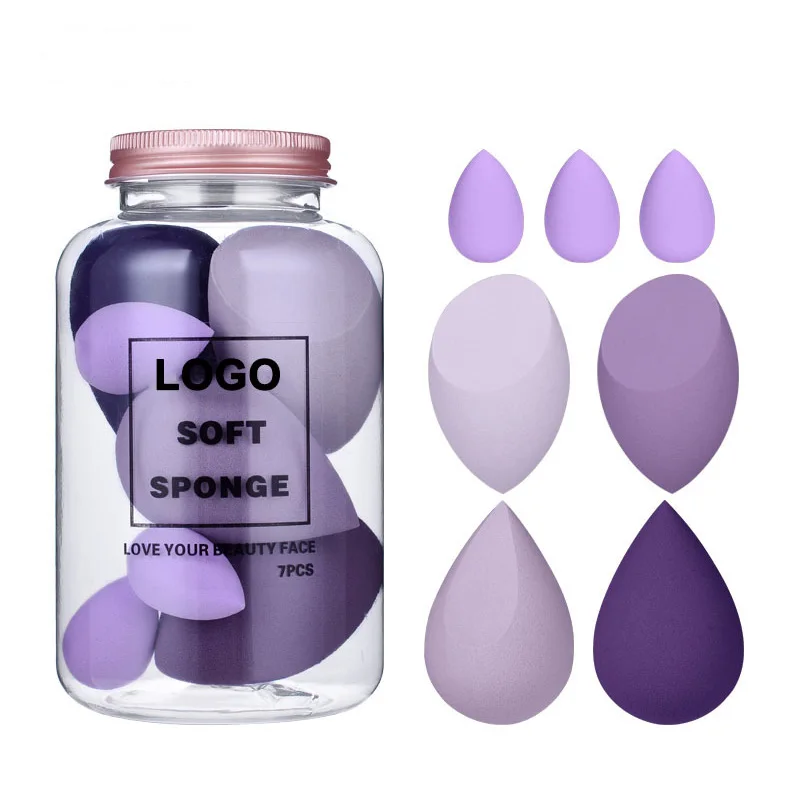 

7Pcs/Set Beauty Egg Makeup Puff Cosmetic Puff Makeup Sponge Cushion Foundation Powder Beauty Tool Women Make Up Accessories