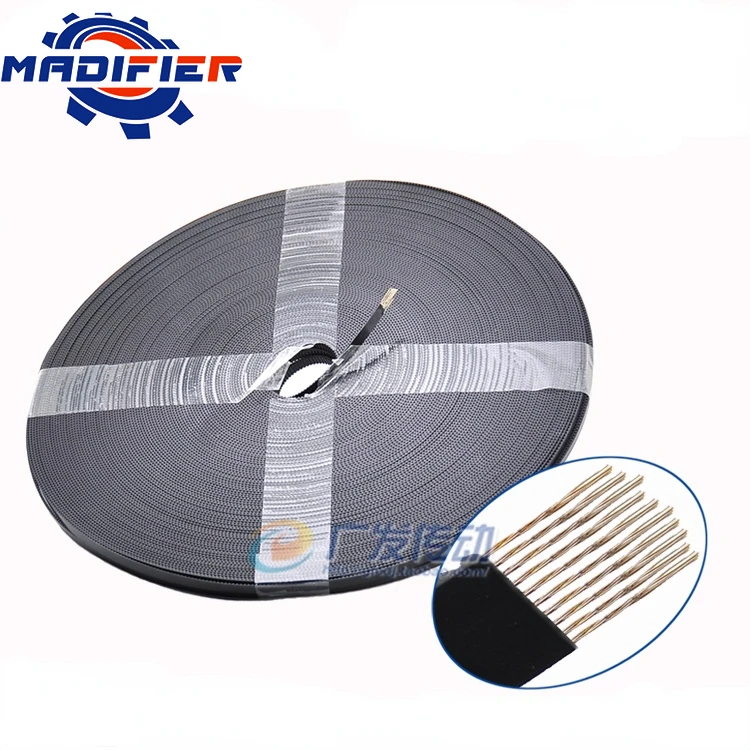 

Synchronous Open Belt Pu Black Polyurethane Belts Steel Wire 2gt/S2M/3M/S3M/5M/S5m/8M/S8m