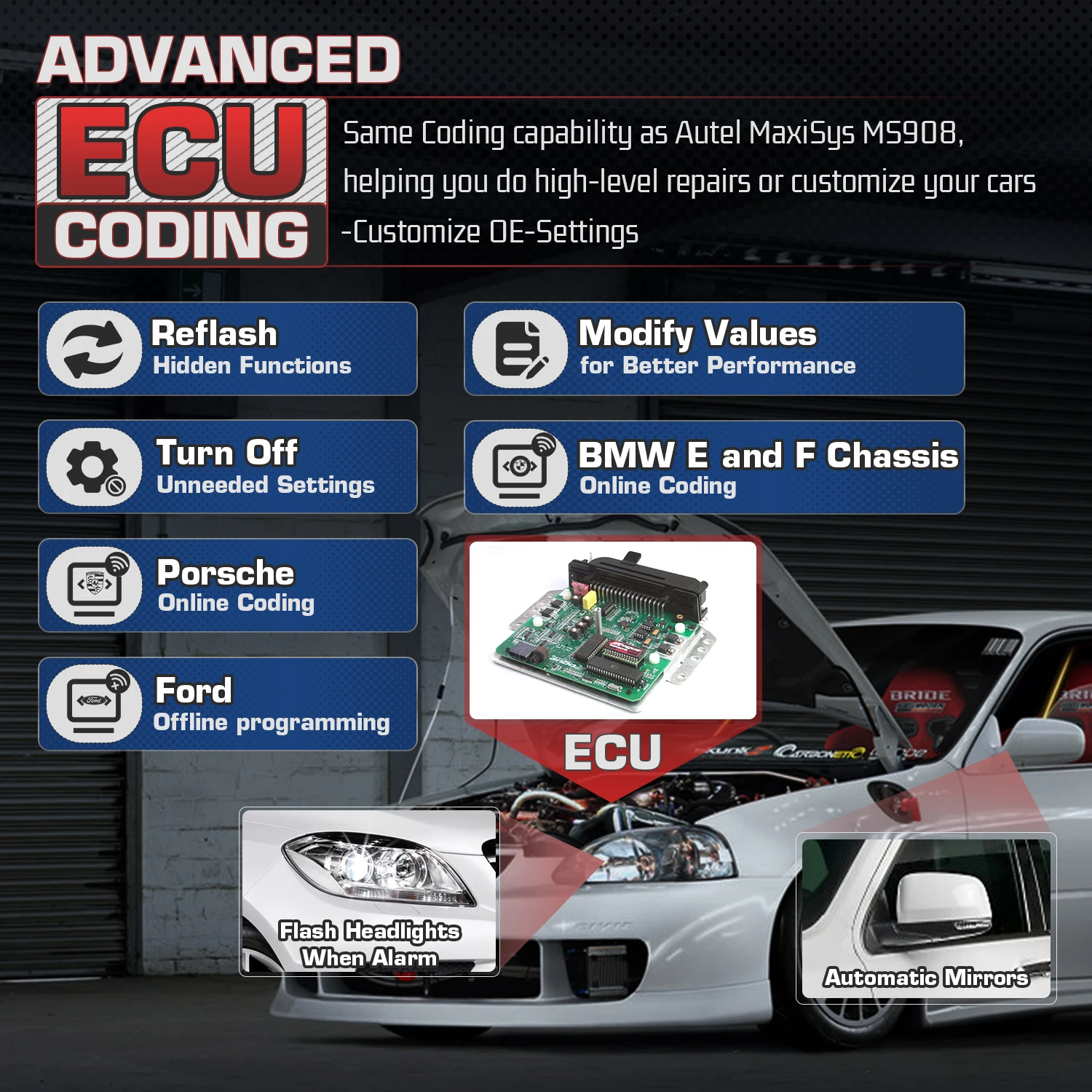 Autel MaxiCOM MK906PRO MK906 Pro диагностический инструмент OBD2 автомобильный сканер