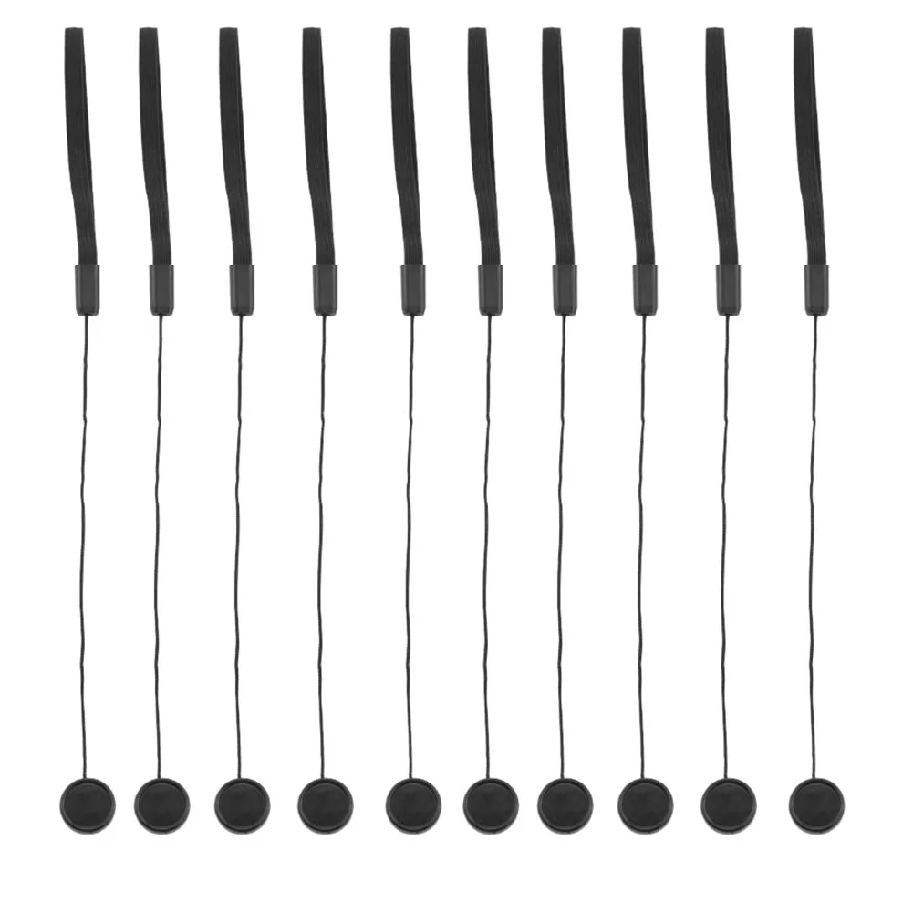 

Wear Resistant Hanging Protective Adhesive Lens Cover Rope DSLR Camera Black Universal Anti Lost Cap Keeper Easy Install Holder