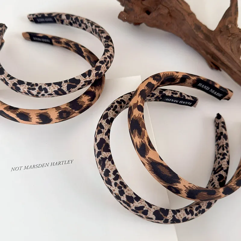 Женская повязка на голову с леопардовым принтом