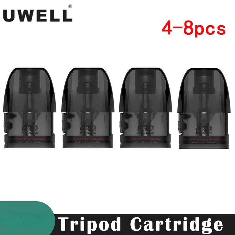 

Original-Uwell-Tripod-Pod-Refillable-Cartridge-2ML-1.2ohm-Coil