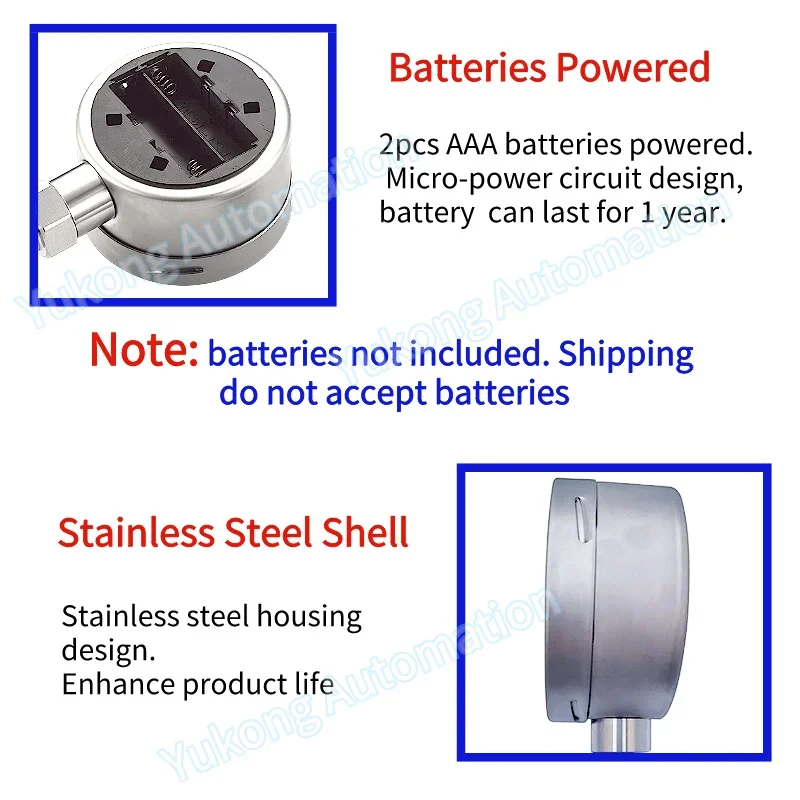 Hochgenaues digitales Вакуумметр Дигинальный манометр Манометр 0-1000 бар