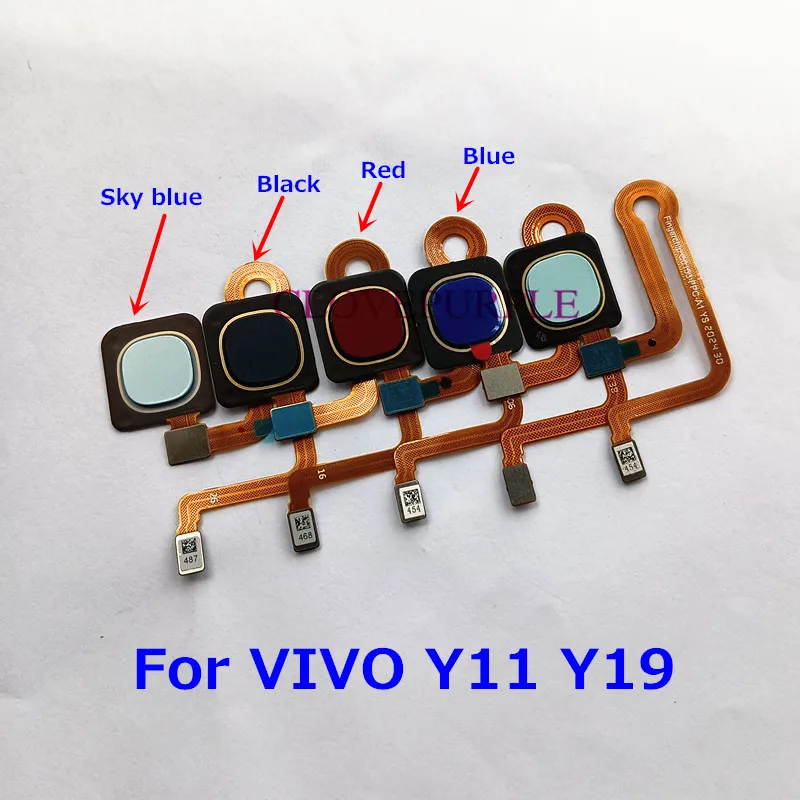 

1pcs Home Button Fingerprint Sensor Touch ID Flex Cable for VIVO Y11 Y19