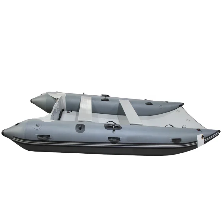 Оптовая продажа Лучшая цена 12 8 футов надувная лодка с басами катамаран гребная