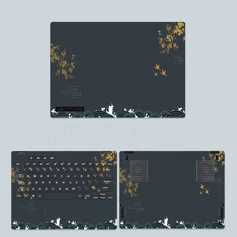 Блестящая Виниловая наклейка для ноутбука Asus ROG Flow X13 GV301 /Zephyrus G14 GA401 / M16 GU603/G15 2 в 1