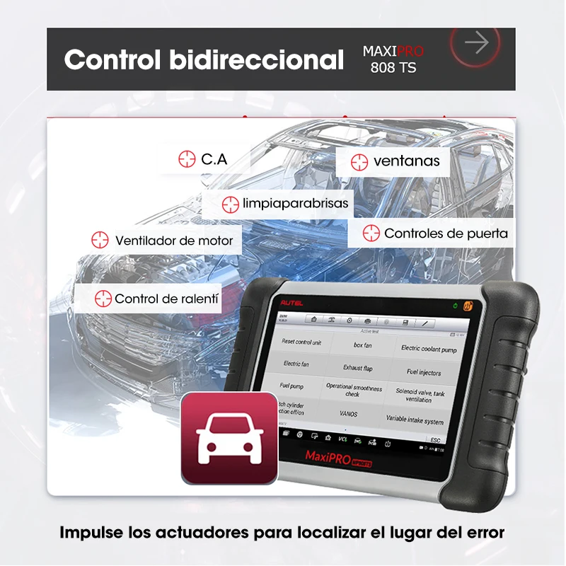 Autel MaxiPRO MP808TS TPMS диагностический инструмент OBDII сканер автомобильный