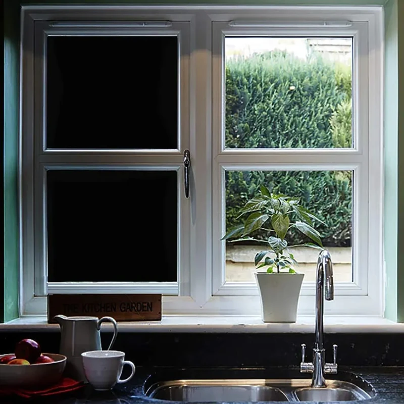 Черная Оконная Пленка Непрозрачная 100% Стекло Для Конфиденциальности