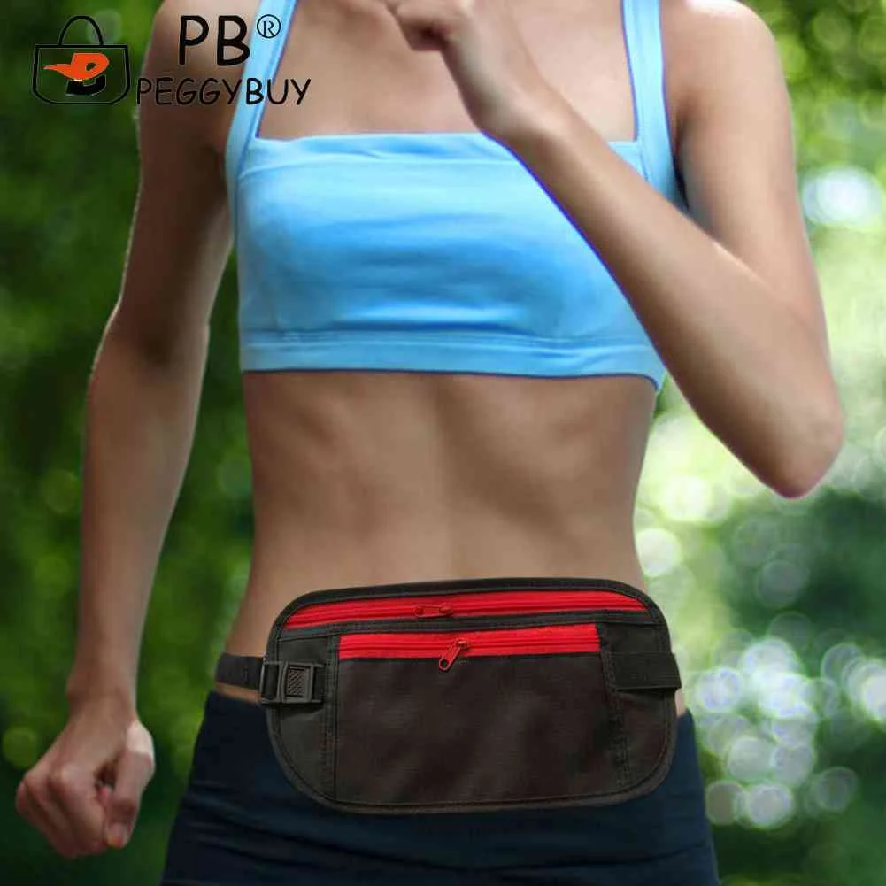 

Invisible Travel Waist Packs Waist Pouch for Passport Money Belt Bag Hidden Security Wallet Sports Casual Bag for Men Women