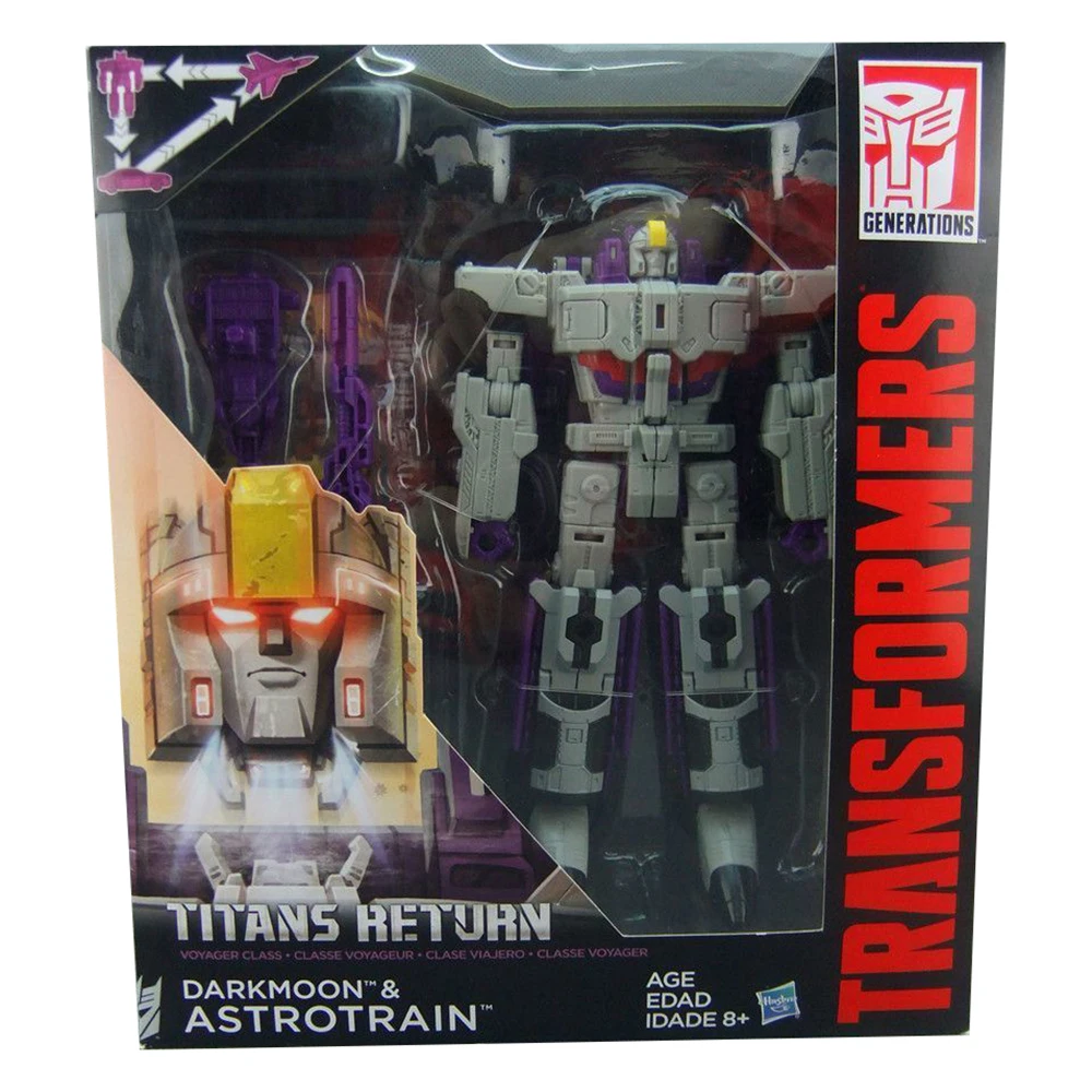 In-Stcok Hasbro Transformers Titans Return Astrotrain 17 см Voyager Class Triple Changer Фигурка Хорошая модель робота