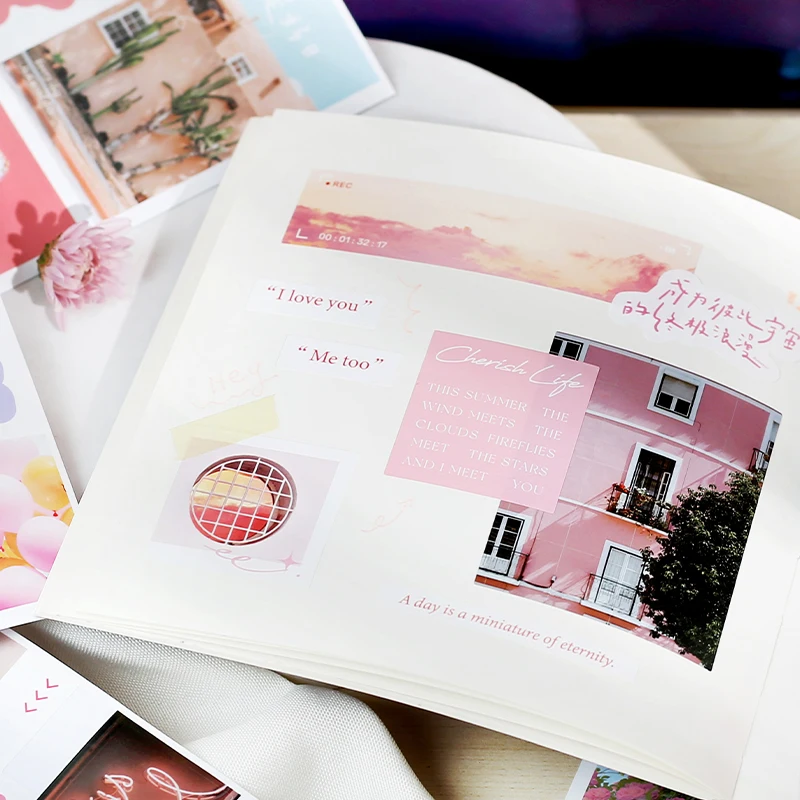 

4pcs/lot Sticker this handwritten romantic human material