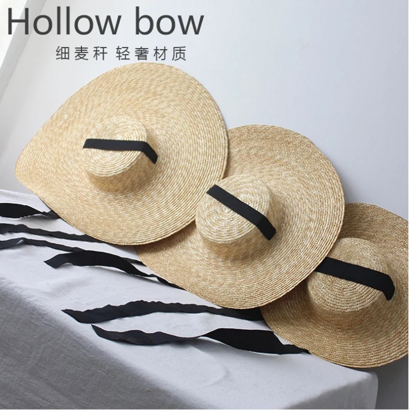 

Big Brim Maiji Straw Female Sun Protection Summer Flat Top Sun-Shade All-Match Hot Sale Sun Hat