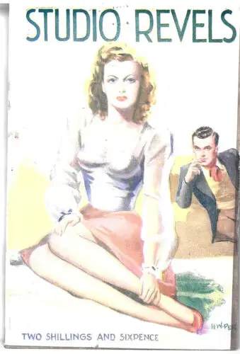 1b Studio Revels N. Wesley Firth Британский digest Gangster HW Perl винтажная жестяная вывеска