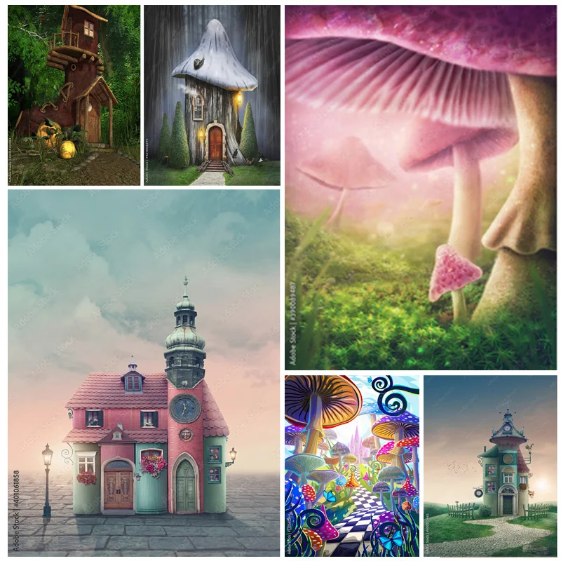 

Children Birthday Cartoons Photography BackdropsBaby Newborn Portrait Photo Background Party Studio Props 211225 TTH-05