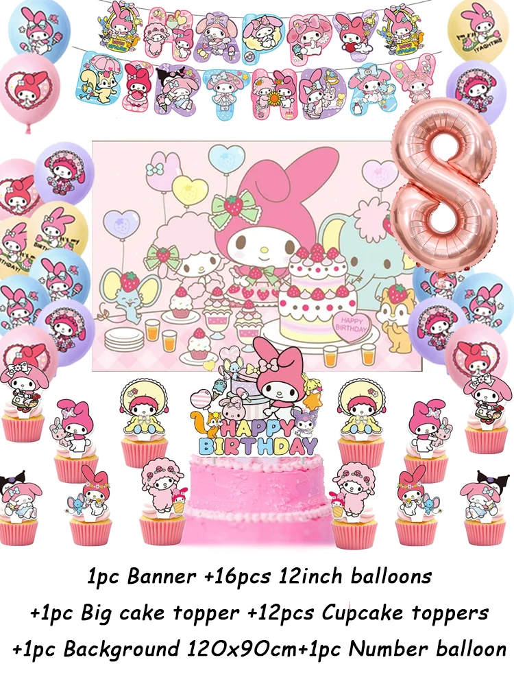 

Набор для праздника Sanrio Melody Girl розового цвета