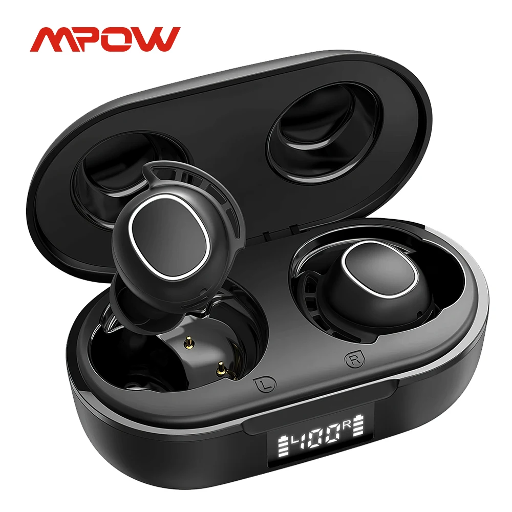 Беспроводные наушники Mpow M30, Bluetooth наушники с глубокими басами, IPX7, водонепроницаемые, 25 ч Talktime, TWS наушники, моно-режим для телефонов