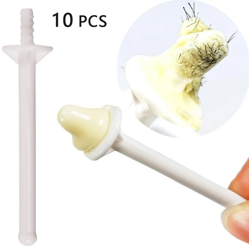 

10pcs Nose Wax Stick Nose Hair Removal Tool Hair Removal Wax Kit Beeswax Safe Formula Professional Hair Removal Accessories