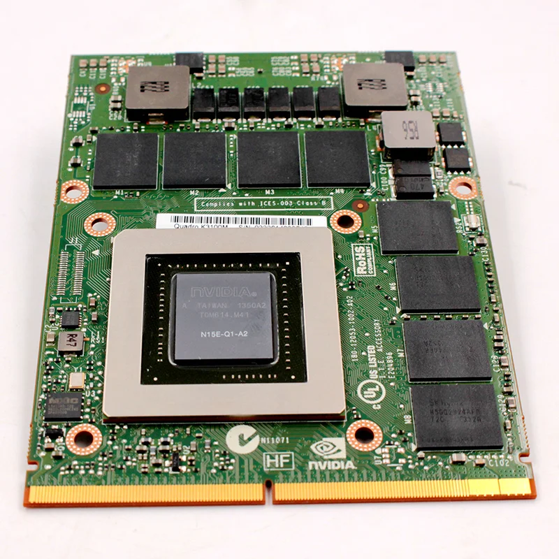 

for NVIDIA k3100m graphics card Dell m6700 6800 zbook 17 G3 G4 with k410m SF