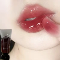 mirror water gloss lipstick long lasting tube lip glaze moisturizing not sticky sexy red lip gloss cherry pink clear tint makeup