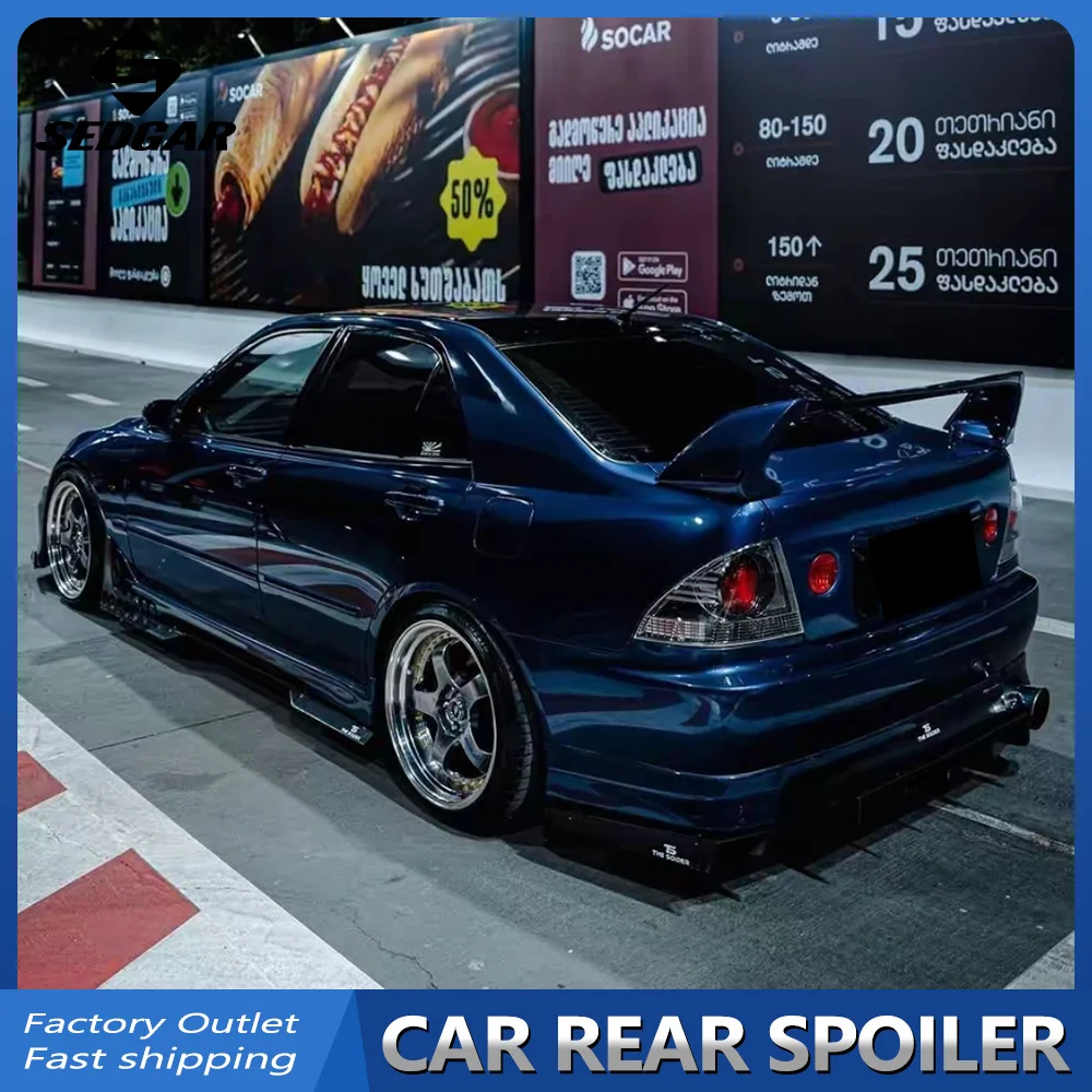 

Для Lexus IS200, IS300, 2JZ, Altezza 1998-2005 годов выпуска, 3-х или 4-х секционный задний спойлер/антикрыло из ABS-пластика