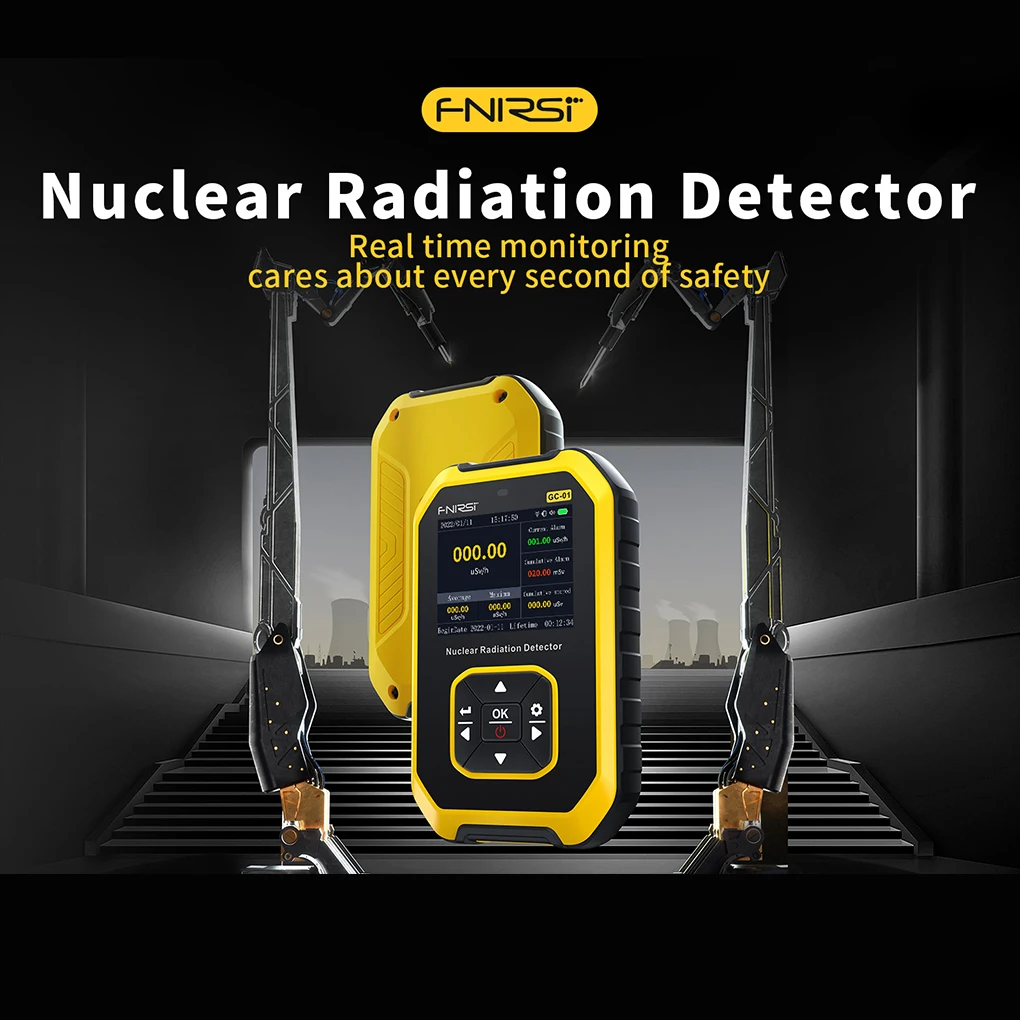 

FNIRSI GC-01 Geiger Counter Nuclear Radiation Detector Personal Dosimeter X-ray γ-ray β-ray Radioactivity Tester Marble Detector