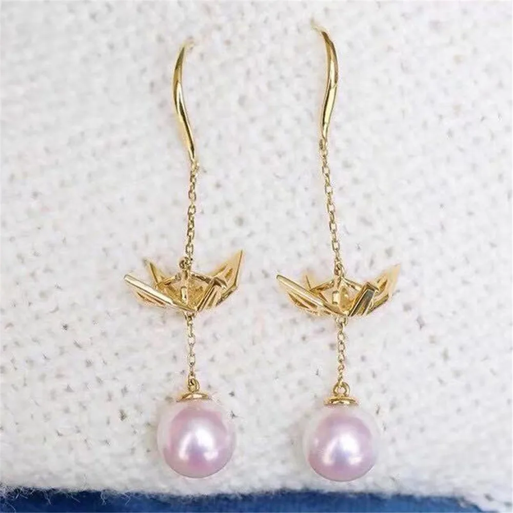 Купи S925 Sterling Silver Pearl Beads Stud Earrings Setting Base Diy Jewelry Making Findings&Components за 735 рублей в магазине AliExpress