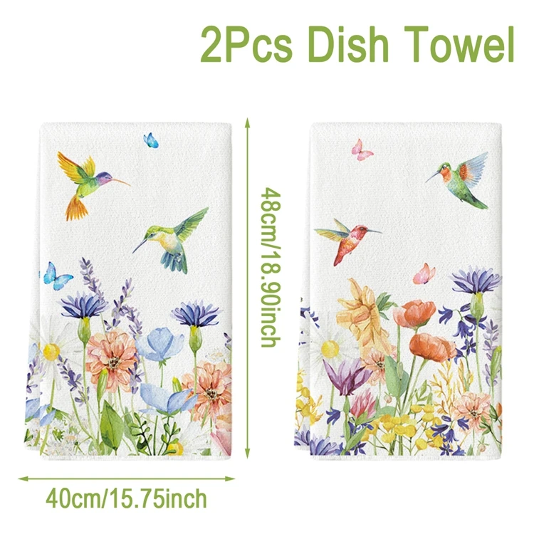 

Быстросохнущее кухонное полотенце с принтом кролика из полиэстера