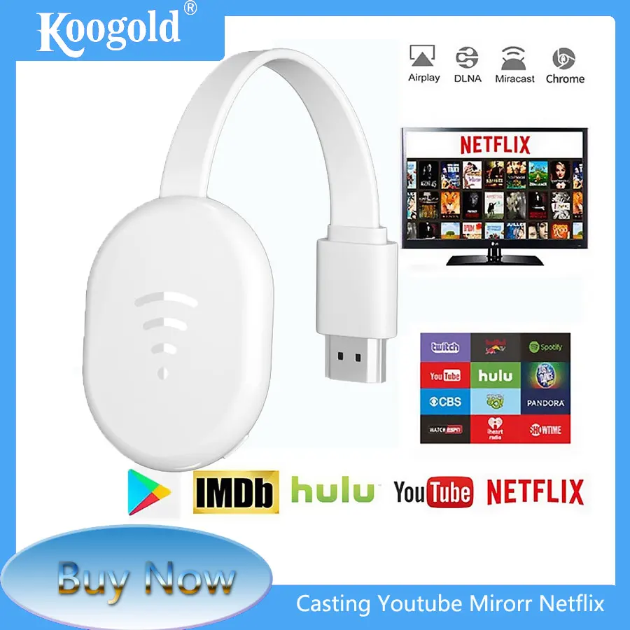 Модный TV Stick HD 1080P Wi-Fi беспроводной дисплей ресивер Sctreen зеркальный для Android IOS HDMI