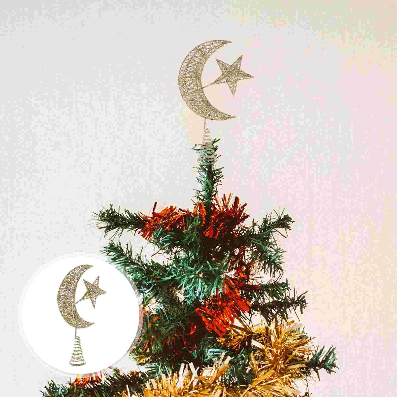 

Top Hat Christmas Tree Star Birthday Decoration Girl Lighted Wrought Iron Topper Ornament