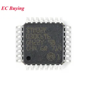 10/1pcs STM32F030K6T6 STM32 F030K6T6 STM32F 030K6T6 LQFP-32 ARM Cortex-M0 32-bit Microcontroller MCU IC Controller Chip Original